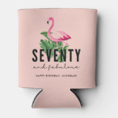 50素晴らしいピンクフラミンゴ50誕生日 缶クーラー (正面)