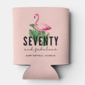 50素晴らしいピンクフラミンゴ50誕生日 缶クーラー (裏面)