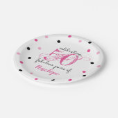 50素晴らしい年の名前の追加水玉模様紙プレート ペーパープレート (アングル)