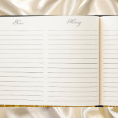 50素晴らしい誕生日パーティブラック金ゴールドボウエレガント ゲストブック