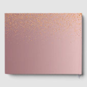 50素晴らしい誕生日赤面ピンク紙吹雪 ゲストブック (裏面)