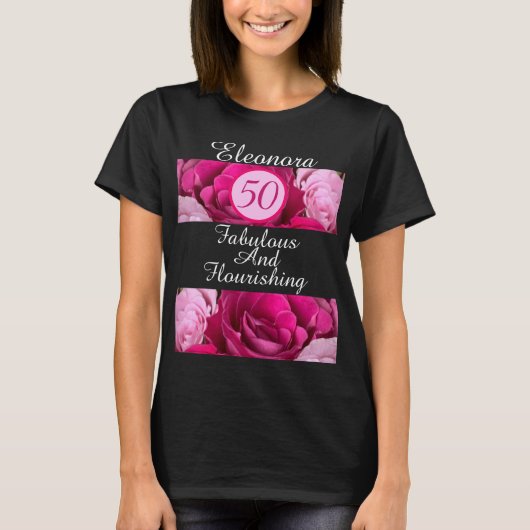 50素晴らしく華やかカスタムなTシャツ Tシャツ (正面)