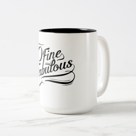 50素晴らしく、すばらしいマグ15oz ツートーンマグカップ (正面右)