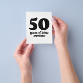 50素晴らし年 チラシ (手)