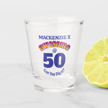 50素晴らし誕生日ブルー文字