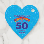 50素晴らし誕生日ライトブルー フェイバータグ (裏面)