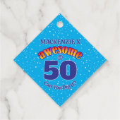 50素晴らし誕生日ライトブルー フェイバータグ (裏面)