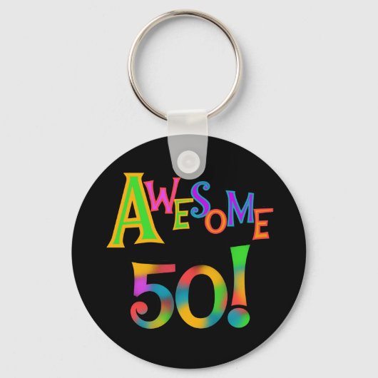 50素晴らし誕生日Tシャツとギフト キーホルダー (正面)