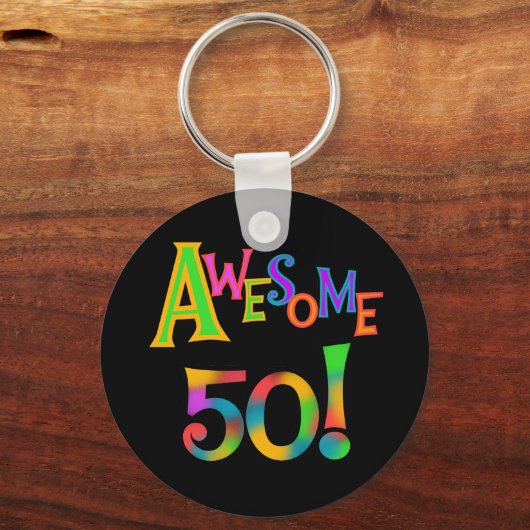 50素晴らし誕生日Tシャツとギフト キーホルダー (正面)
