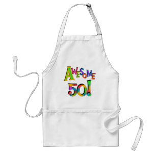 50素晴らし誕生日Tシャツとギフト スタンダードエプロン