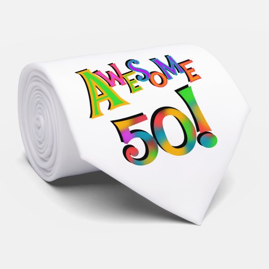 50素晴らし誕生日Tシャツとギフト ネクタイ (ロール)