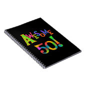 50素晴らし誕生日Tシャツとギフト ノートブック (右側)