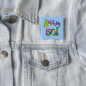 50素晴らし誕生日Tシャツとギフト 缶バッジ (インサイチュ)