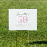 50素晴パーソナライズされたらしいピンク50th誕生日ヤード アウトドアサイン<br><div class="desc">50歳のパーソナライズされた素晴らモダンしい誕生日デザイン。ピンク、ブラック、グレーのタイポグラフィ。シックな50歳スタイリッシュの誕生日パーティーお祝いに最適。名前を追加するには、単にパーソナライズこのボタンを使用する。色を変もし更したい場合は、編集ツールでこれを行う。パーソナ救済ライゼーションの場合、またはカスタムデザインの電子メールの場合： ursuladawnmoon@gmail.com</div>