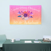 50素朴と素晴らしい |ひまわり虹 横断幕 (トレードショー)