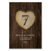 50素朴周年結婚パーティー金ゴールド テーブルナンバー (正面)