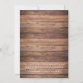 50素朴周年結婚フローラ 招待状 (裏面)