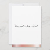 50素朴番目の誕生日ストリングライト 招待状 (裏面)