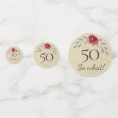 50素朴So Water Colorバラ50th誕生日 コンフェッティ (裏面)