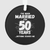 50結婚した年おもしろい50周年 オーナメント (裏面)