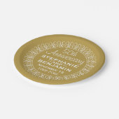 50結婚周年パーソナライズされた ペーパープレート (アングル)