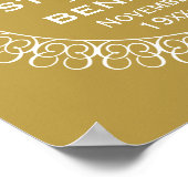 50結婚周年パーソナライズされた ポスター (角)