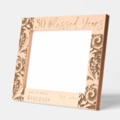 50結婚年賛美縁どフローラ レーザー彫刻フレーム (左)