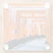 50色のオレンジ – 京都・千本鳥居 ガラスコースター (裏面)