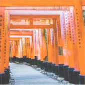 50色のオレンジ – 京都・千本鳥居 シール (正面)