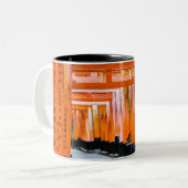 50色のオレンジ – 京都・千本鳥居 ツートーンマグカップ (正面左)