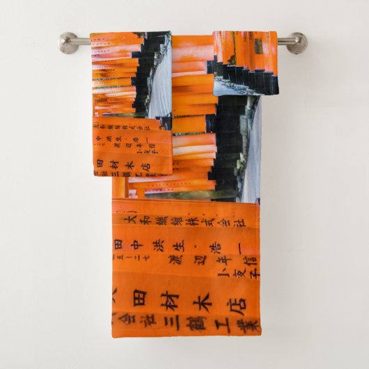 50色のオレンジ – 京都・千本鳥居 バスタオルセット (インサイチュ)