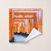 50色のオレンジ – 京都・千本鳥居 バスタオルセット (ウォッシュタオル)