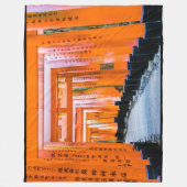 50色のオレンジ – 京都・千本鳥居 フリースブランケット (正面)