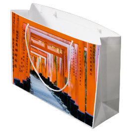 50色のオレンジ – 京都・千本鳥居 ラージペーパーバッグ