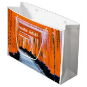 50色のオレンジ – 京都・千本鳥居 ラージペーパーバッグ (正面アングル)