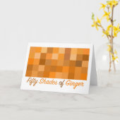 50色のジンジャーグリーティングカード カード (黄色い花)