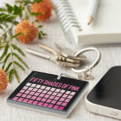 50色のピンク キーホルダー (正面右)