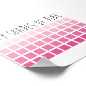 50色のピンク ポスター (角)