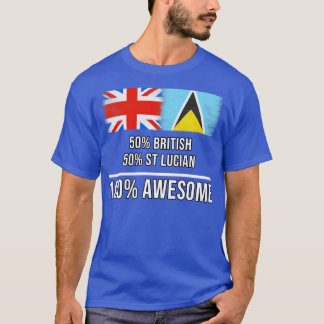 50英国50セントルシアン100ギフト素晴らしfor St Lu Tシャツ