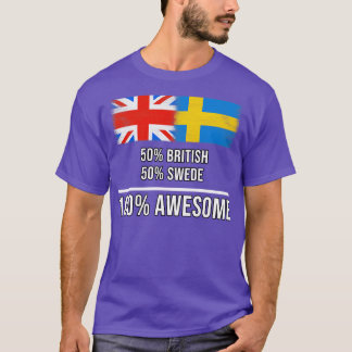 50英国50 Swede 100 素晴らし Gift for Swede Her Tシャツ