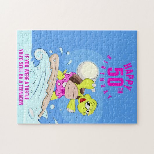 50誕生日おもしろい引用文ジグソーパズル ジグソーパズル (横)