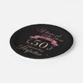 50誕生日が年齢と共に向上 ペーパープレート (アングル)