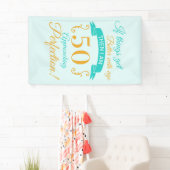 50誕生日が年齢と共に向上 横断幕 (インサイチュ)