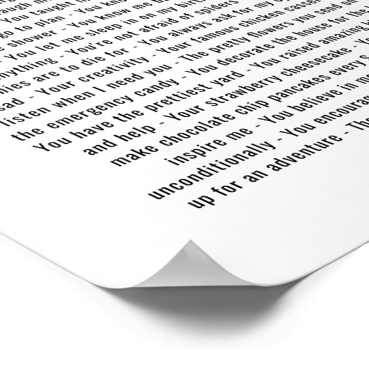 50誕生日のギフト好きなものリストの写真 ポスター (角)