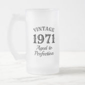 50誕生日のヴィンテージ霜降りビアマグギフト フロストグラスビールジョッキ (左)