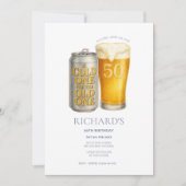 50誕生日の男、古い男のための冷たい一 招待状 (正面)