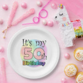 50誕生日のTシャツのナプキンス ペーパープレート (パーティー)