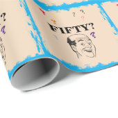 50誕生日はげ男サプライズおもしろい ラッピングペーパー (ロールコーナー)