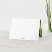 50誕生日または記念日の金ゴールドとブラック カード (裏面)