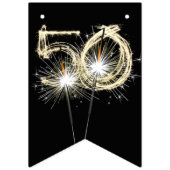 50誕生日または記念日パーティー バンティングフラッグ (第3の旗)